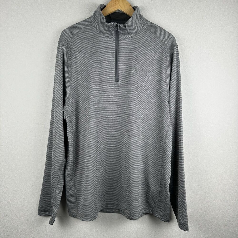 Vineyard Vines Performance 1/4 Zip Pullover Sankaty Mens XL Grey Stretch Golf